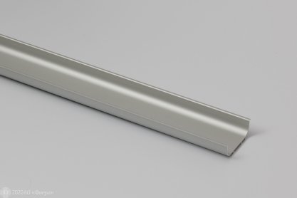 Профиль 901013 для фасадов без ручек (63,6х23 мм), серебро, 5 м.