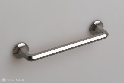 WMN826 мебельная ручка-скоба 128 мм серебристый металл