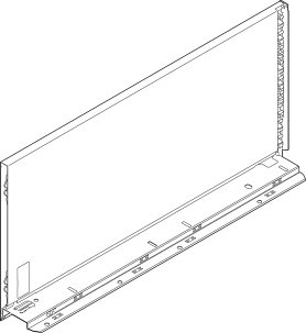 Царга LEGRABOX pure, высота F (241,0 мм), НД=270 мм, левая, гавана коричневый