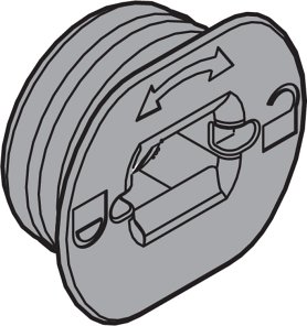Ответная часть ручки с поводком для LEGRABOX/TANDEMBOX