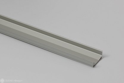 Профиль 901126 для фасадов без ручек (63,6х24 мм),серебро, 6 м.
