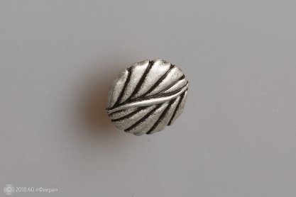 WPO711 мебельная ручка-кнопка состаренное серебро