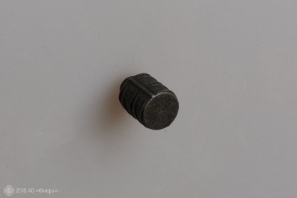 WPO784 мебельная ручка-кнопка диаметр 17 мм черное железо