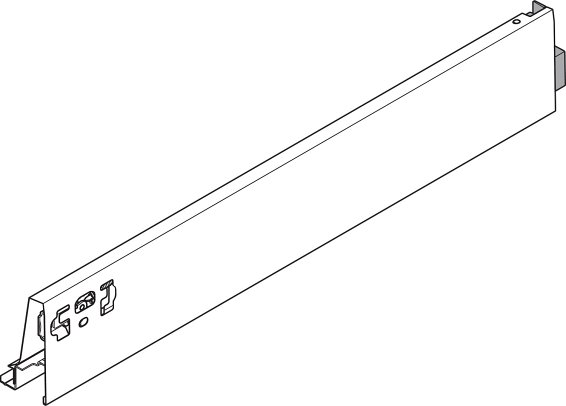 TANDEMBOX antaro, царга M 83/450мм, сер. орион, прав.