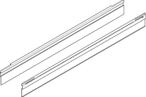 TANDEMBOX intivo, профиль приема для поперечного разделителя 350мм, бел.
