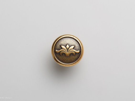 Pandora мебельная ручка-кнопка состаренное золото малая