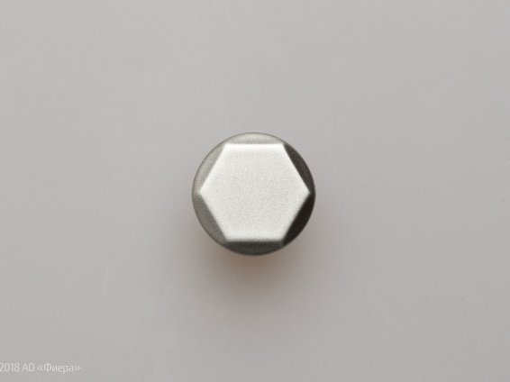 WPO826 мебельная ручка-кнопка серебристый металл