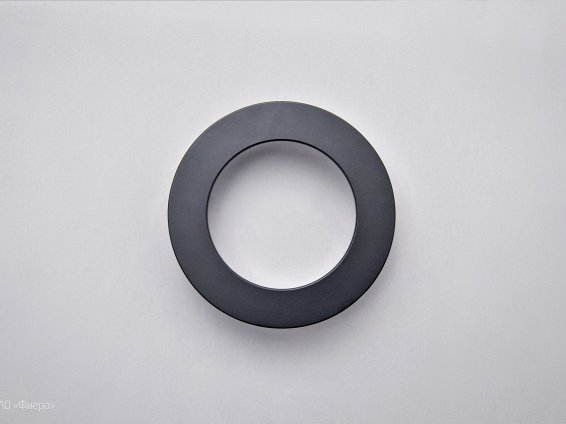 WMN470 мебельная ручка-кольцо 80 мм D100 мм черный матовый