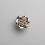 Lulu Rose мебельная ручка-кнопка роза старинное серебро с акцентами сатинового золота