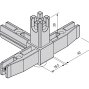 Крепежный уголок SMARTCUBE 4-сторонний с регулируемой опорой