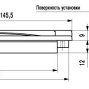 FR006 мебельная врезная ручка-раковина 128 мм сатин светлый