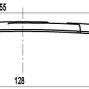 FS189 мебельная ручка-скоба 128 мм серебро прованс с белой матовой патиной