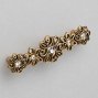 WMN731 мебельная ручка-скоба 96 мм состаренное золото и кристаллы Swarovski