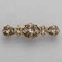 WMN731 мебельная ручка-скоба 96 мм состаренное золото и кристаллы Swarovski
