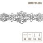 WMN731 мебельная ручка-скоба 96 мм состаренное золото и кристаллы Swarovski