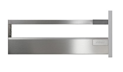 Ящик TANDEMBOX antaro с TIP-ON BLUMOTION (высота B 160, глубина 400 мм, вес ящика до 20 кг), крепление INSERTA, нержавеющая сталь