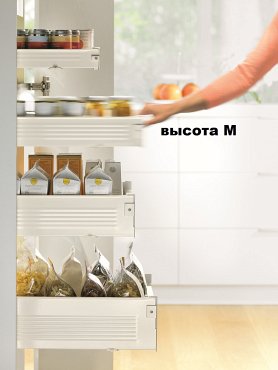 Внутренний ящик METABOX (высота М 86, глубина 450 мм) с BLUMOTION, кремовый