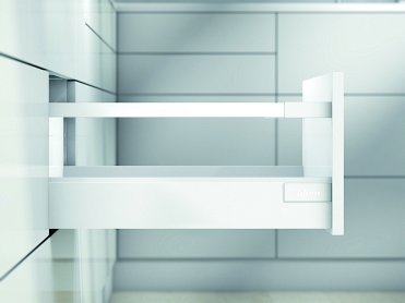 Ящик TANDEMBOX antaro с TIP-ON BLUMOTION (высота D 224, глубина 400 мм, вес ящика от 10 до 30 кг), крепление под саморезы, белый