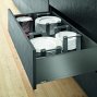 Ящик LEGRABOX pure TIP-ON BLUMOTION (высота C 177, глубина 400 мм, до 40 кг), для тонких фасадов, серый орион