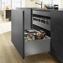Ящик LEGRABOX pure (высота F 241, глубина 450 мм), для тонких фасадов, серый орион